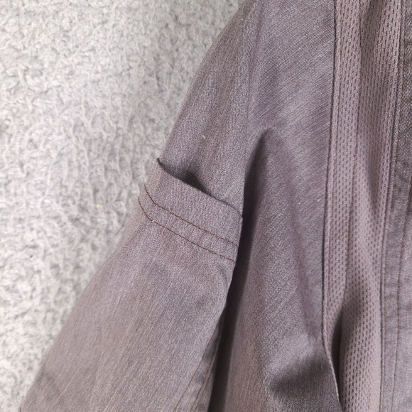 Chef Works Shirt Mens Medium Gray College Chefs Embroidered Uniform Cook Kitchen - Picture 10 of 16